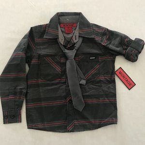 Montage Toddler Boy Button Down w/ Tie, Size 2T